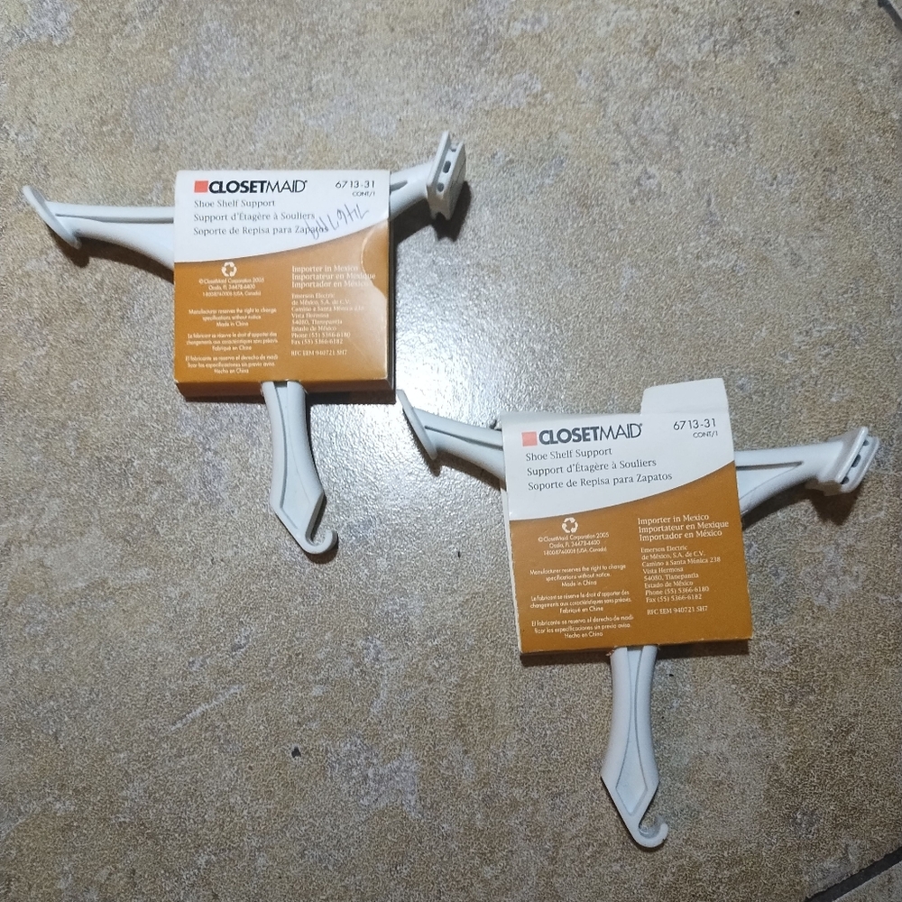 Closetmaid Shoe Shelf Supports